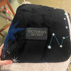Victoria's Secret Midnight Sky Throw Blanket. Celestial plush blanket.